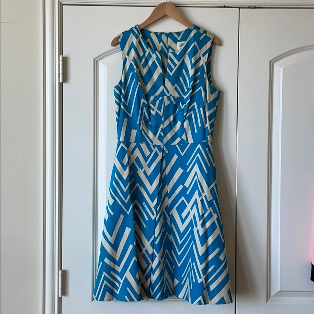 Milly Geo Print Aline Dress